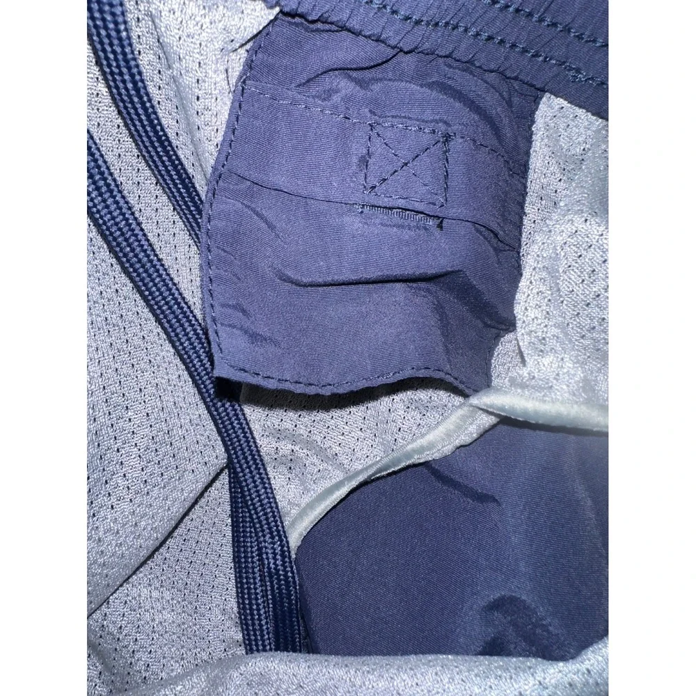 LL Bean Mens Navy Blue Cargo Swim Trunks Shorts Elastic Waist Size‎ XL